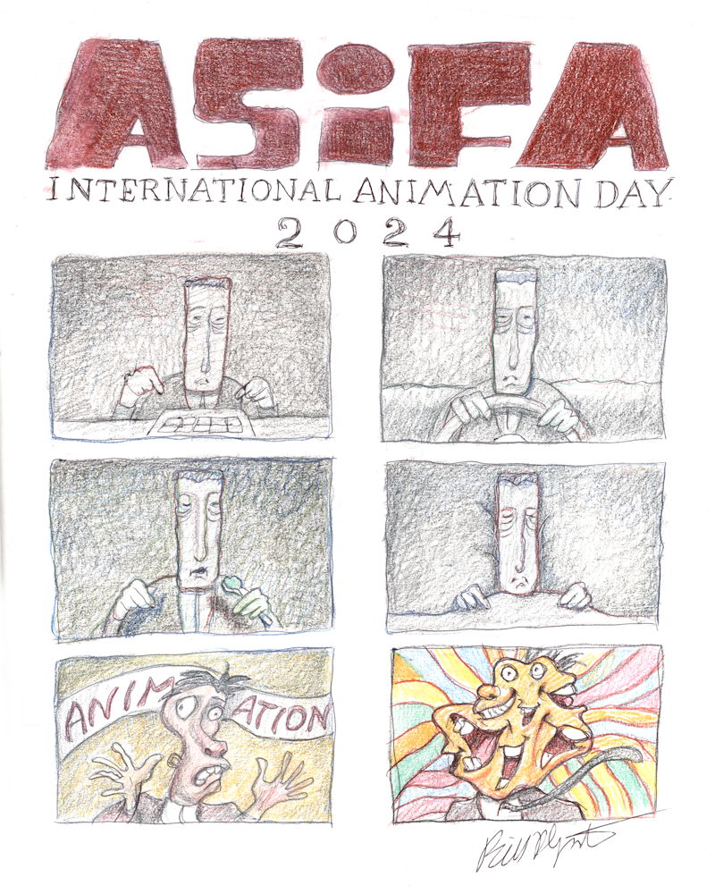 Offical ASIFA poster for IAD 2024