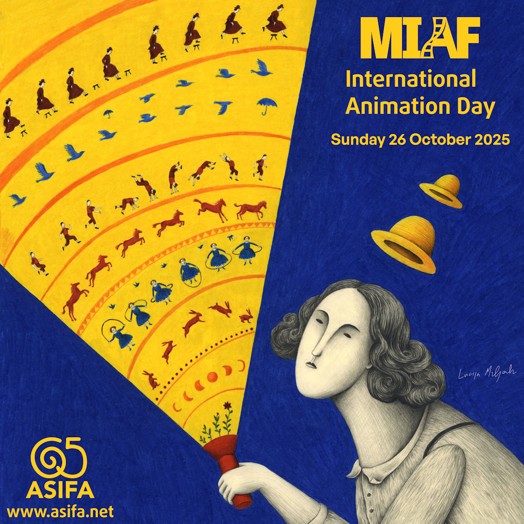 International Animation Day 2025 poster for MIAF
